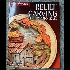 Wood carving book and tool set